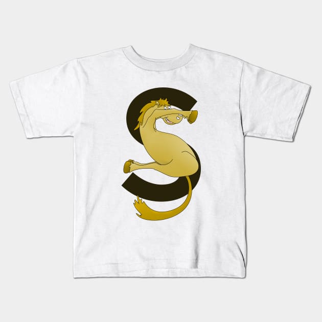 Monogram S Pony Kids T-Shirt by mailboxdisco